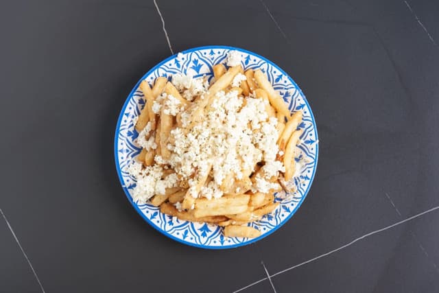 Real Greek Mansion fries topped with feta