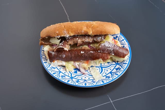 Gyro Sandwich prepared by Greek Mansion