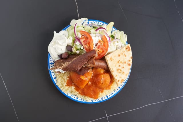 Gyro Special prepared by Greek Mansion