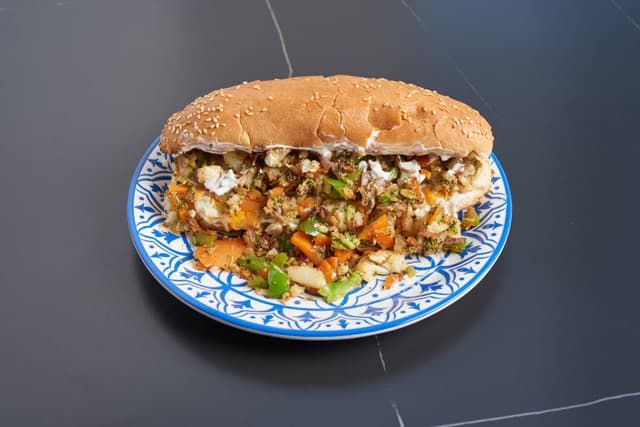 Philly Veggie prepared by Greek Mansion